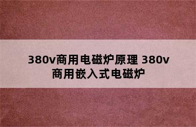 380v商用电磁炉原理 380v商用嵌入式电磁炉